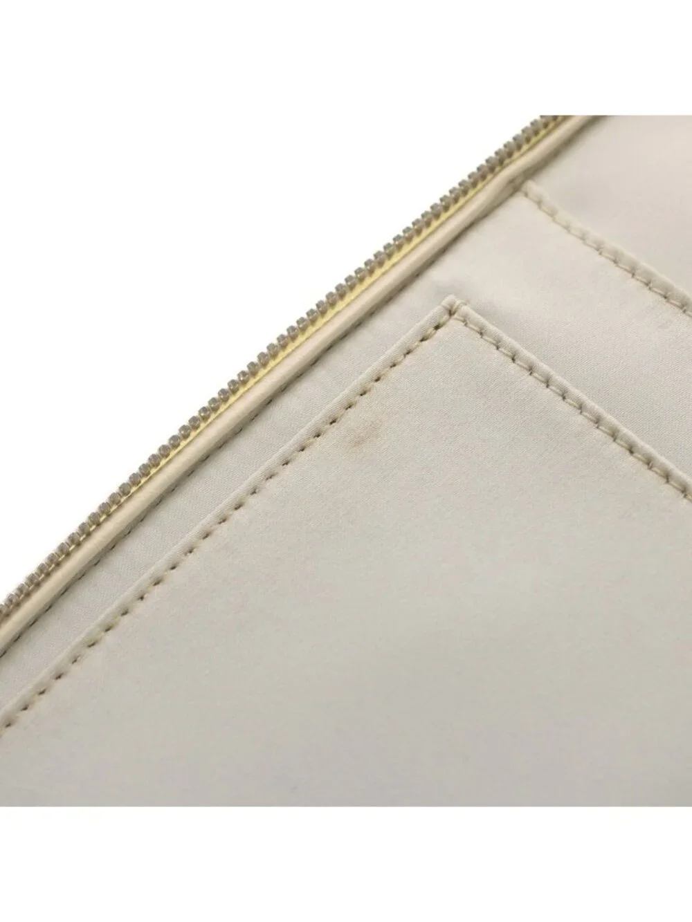 Chanel Wild Stitch Tablet Case Tote White Leather Silver - Picture 6 of 7